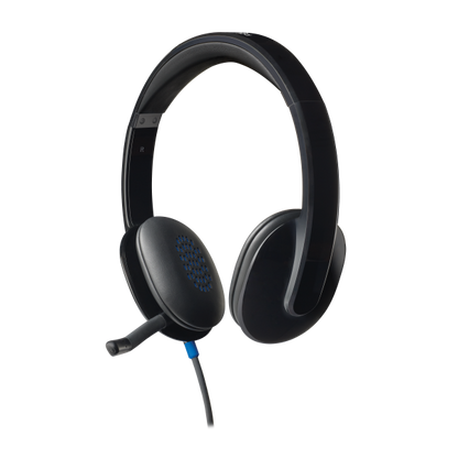 Logitech H540 Auriculares supraaurales con cable USB de oficina tipo A Negro [981-000480]