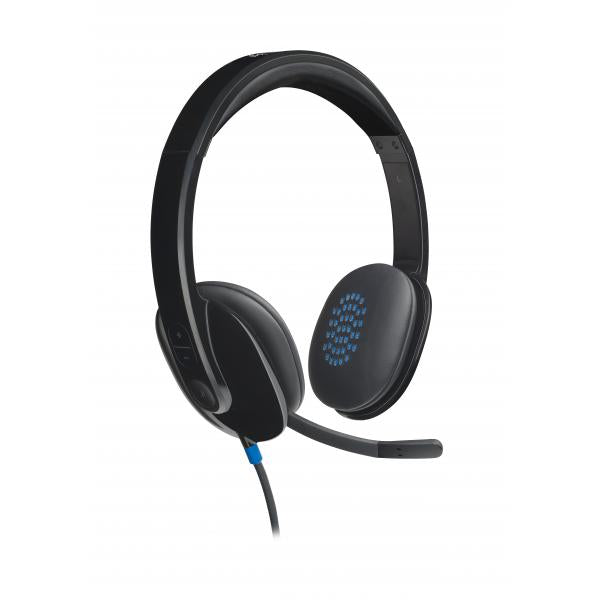 Logitech H540 Auriculares supraaurales con cable USB de oficina tipo A Negro [981-000480]