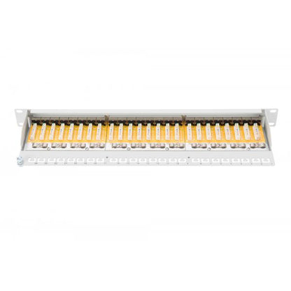 Digitus CAT 6 patch panel - shielded - 482x44x109 mm - 24-port RJ45 Rack mount - 8P8C - LSA - 1U - Grey [DN-91624S]