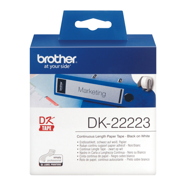 Brother DK-22223 etichetta per stampante Bianco [DK22223]