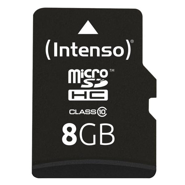 INTENSO MICRO SDHC 8GB CLASSE 10 + ADATTATORE SD [3413460]