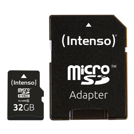 INTENSO MICRO SDHC 32GB CLASSE 10 + ADATTATORE SD [3413480]