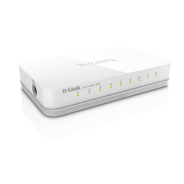 D-Link GO-SW-8G switch di rete Non gestito Bianco [GO-SW-8G]