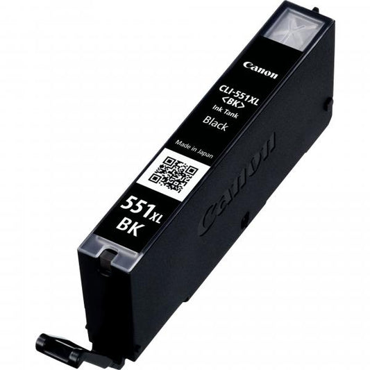 CANON CART INK NERO ALTA CAPACITA PER PIXMA IP7250 MG5450 MG6350 CLI-551XL BK [6443B001]