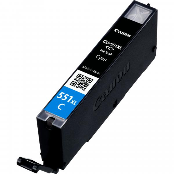 CANON CART INK CIANO ALTA CAPACITA PER PIXMA IP7250 MG5450 MG6350 CLI-551XL C [6444B001]