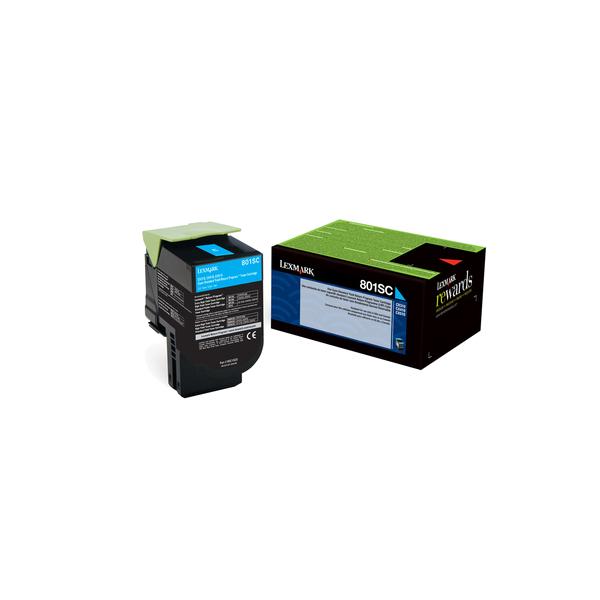 LEXMARK TONER CIANO PER CX310N/DN CX410E/DE/DTE CX510DE/DHE/DTHE 2000PAG [80C2SC0]