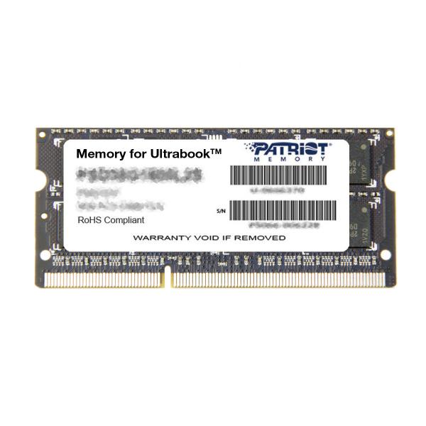 RAM PATRIOTA SODIMM 8GB DDR3L 1600MHZ CL11 1.35V [PSD38G1600L2S] 