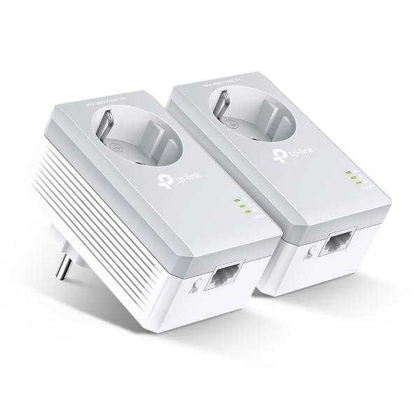 TP-Link TL-PA4010P KIT V5 PowerLine network adapter 600 Mbit/s Ethernet connection LAN White 2 pcs [TL-PA4010PKIT] 