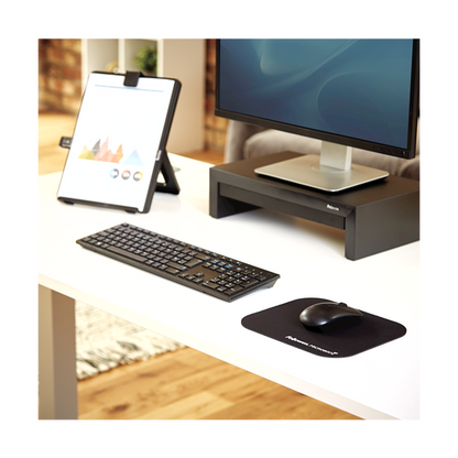 Fellowes MOUSE PAD WITH MICROBAN - BLACK [5933907]