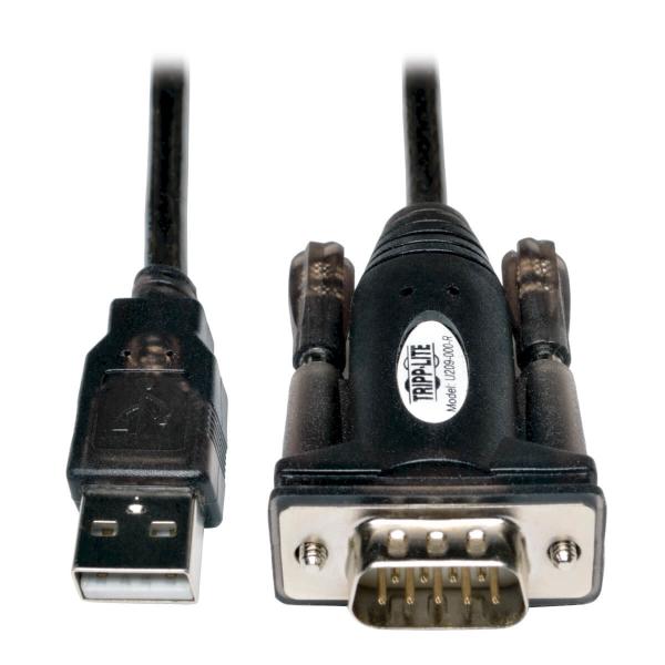 Tripp Lite U209-000-R cable serie Negro, Blanco 1,52 m USB A DB9 [U209-000-R] 