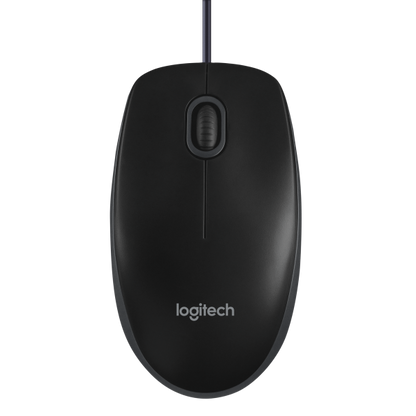 Logitech B100 mouse Ambidestro USB tipo A Ottico 800 DPI [910-003357]