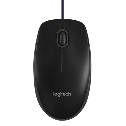 LOGITECH OPTICAL USB MOUSE B100 BLACK, 800 DPI [910-003357]