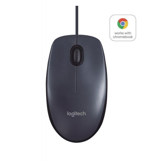 Logitech B100 mouse Ambidestro USB tipo A Ottico 800 DPI [910-003357]