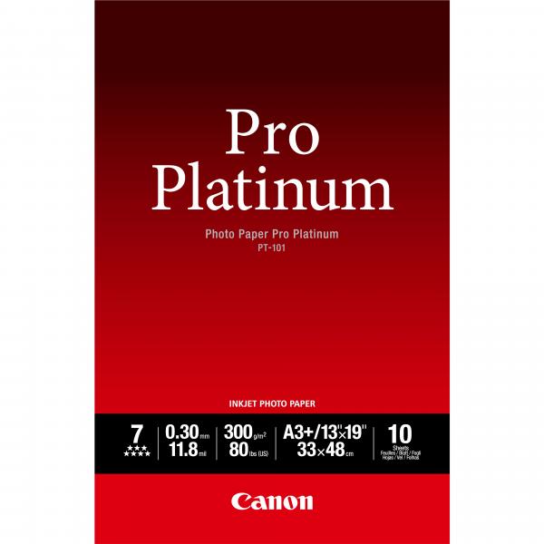 Papel fotográfico Canon PT-101 Pro Platinum A3 Plus - 10 hojas [2768B018]