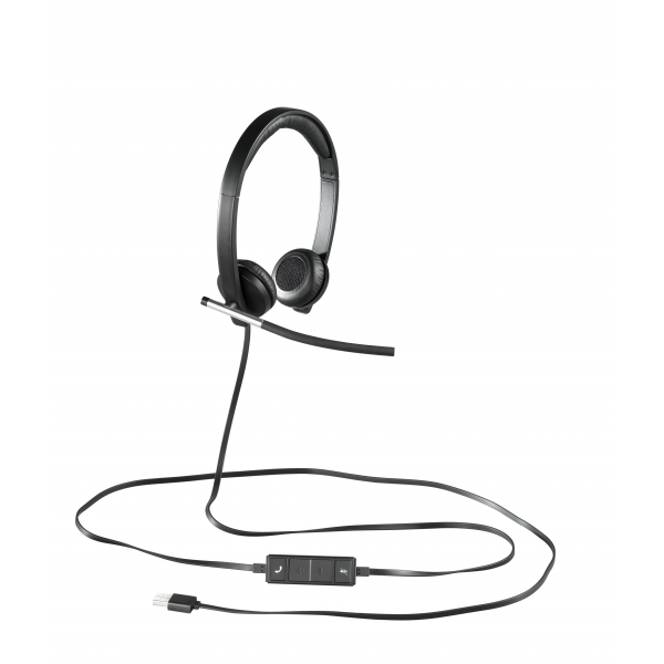 Logitech H650e Auriculares con cable Auriculares Office USB tipo A Negro, Plata [981-000519]