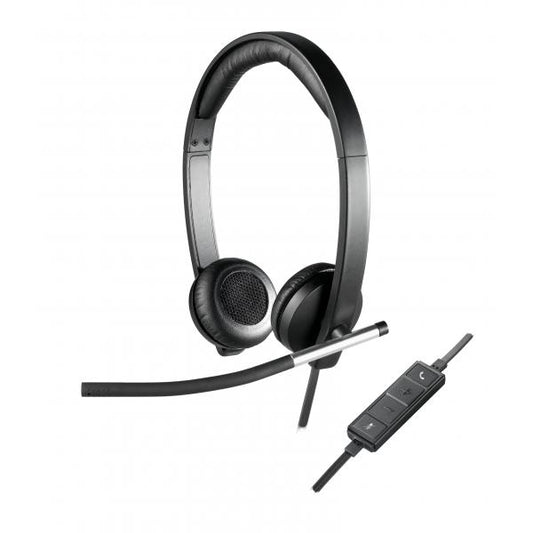 Logitech H650e Auriculares con cable Auriculares Office USB tipo A Negro, Plata [981-000519]