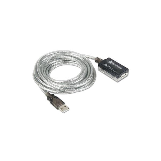 Hamlet Cable Alargador Extensor USB 2.0 de 5 Metros con Repetidor Activo [XUREP5]