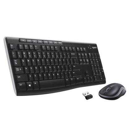 Logitech MK270 Combo Tastiera e Mouse Wireless per Windows, 2,4 GHz Wireless, Mouse Compatto, 8 Tasti Multimediali e di Scelta Rapida, Durata della Batteria 2 anni, per PC, Laptop [920-004512]