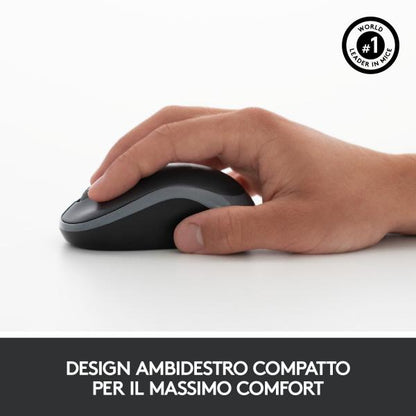 Logitech MK270 Combo Tastiera e Mouse Wireless per Windows, 2,4 GHz Wireless, Mouse Compatto, 8 Tasti Multimediali e di Scelta Rapida, Durata della Batteria 2 anni, per PC, Laptop [920-004512]