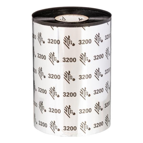 Zebra Ribbon - Black - Thermal Transfer, Direct Thermal - 64 mm x 74 m Ribbon Size - 12 / Pack [03200GS06407]