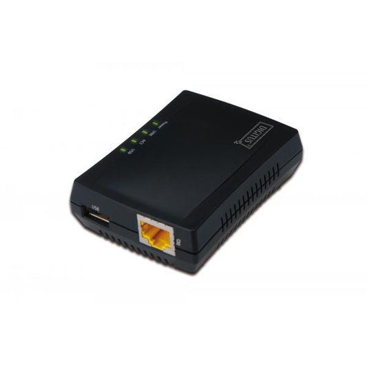 Digitus Multifunction USB Network Server - 1-port Network USB Hub - NAS - Print Server - USB 2.0 - RJ45 [DN-13020]