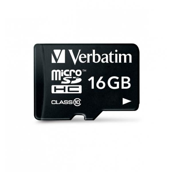 VERBATIM MICRO SDHC 16GB CLASS 10 + ADATTORE [044082]