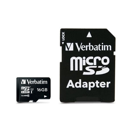 VERBATIM MICRO SDHC 16GB CLASS 10 + ADATTORE [044082]