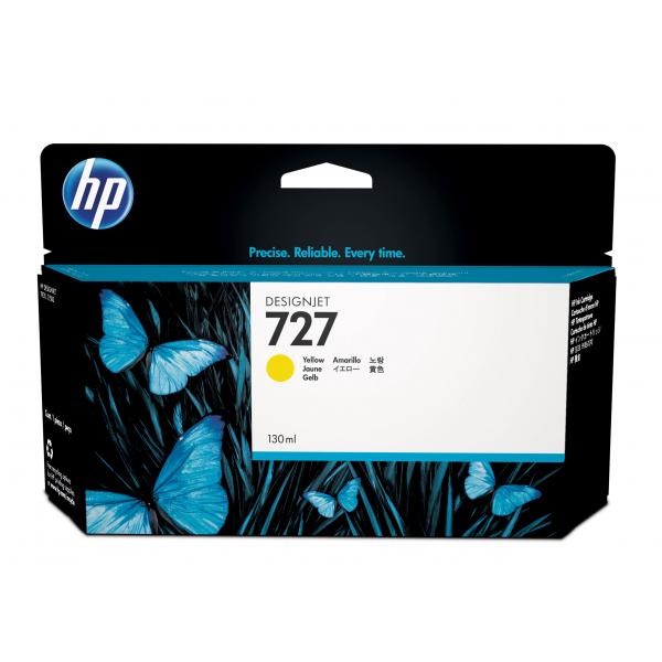 HP Cartuccia inchiostro giallo DesignJet 727, 130 ml [B3P21A]