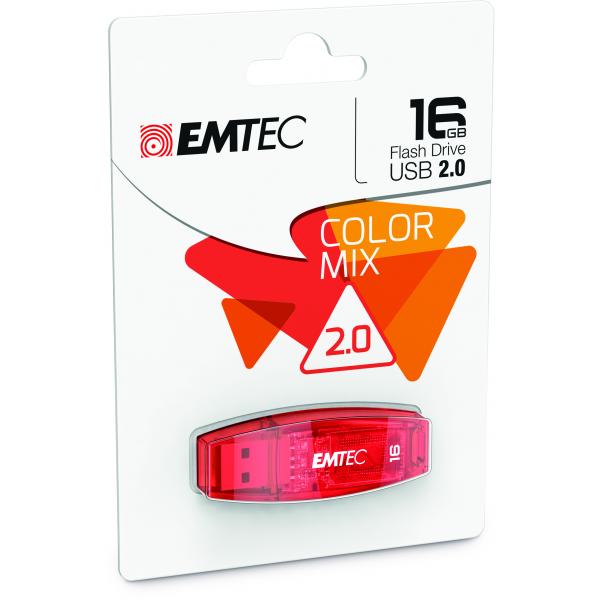 Emtec C410 unità flash USB 16 GB USB tipo A 2.0 Rosso [ECMMD16GC410]