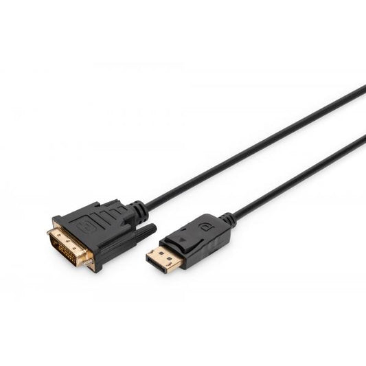 Digitus DisplayPort adapter cable - DP - DVI (24+1) M/M - 2m - w/interlock - DP 1.1a compatible - Black [AK-340306-020-S]