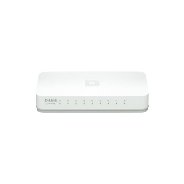 D-Link GO-SW-8E conmutador de red Fast Ethernet no administrado (10/100) Blanco [GO-SW-8E] 