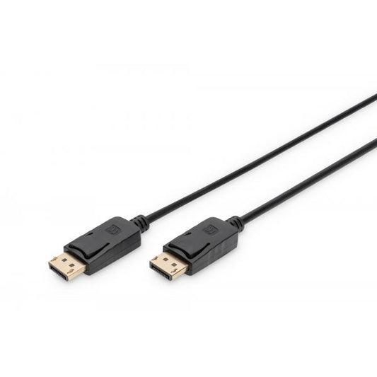 Digitus DisplayPort connection cable - DP M/M - 2m - w/interlock - DP - 1.1a conform - Black [AK-340103-020-S]