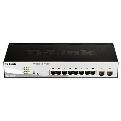 D-Link DGS-1210-08P switch di rete Gestito L2 Gigabit Ethernet (10/100/1000) Supporto Power over Ethernet (PoE) Nero [DGS-1210-08P]