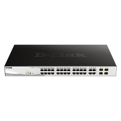 D-Link DGS-1210-24P switch di rete Gestito L2 Gigabit Ethernet (10/100/1000) Supporto Power over Ethernet (PoE) Nero [DGS-1210-24P]