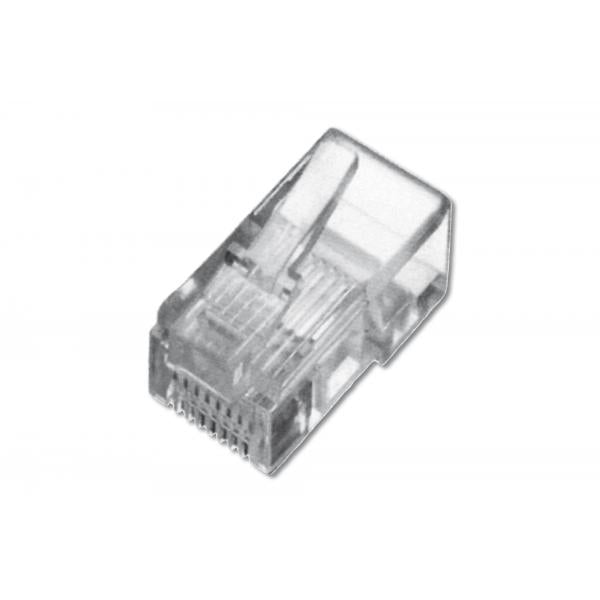 Digitus 100x Modular RJ45 plug - for round cable - unshielded [A-MO8/8SR]