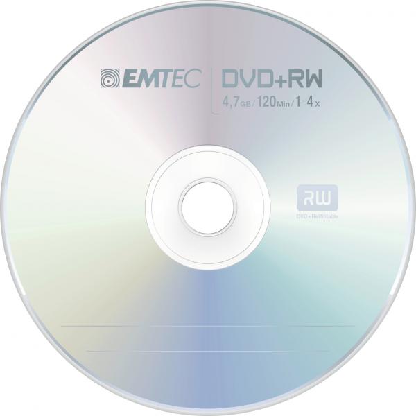 Emtec ECOVPRW47104CB Blank DVD 4.7 GB DVD+RW 10 piece(s) [ECOVPRW47104CB]