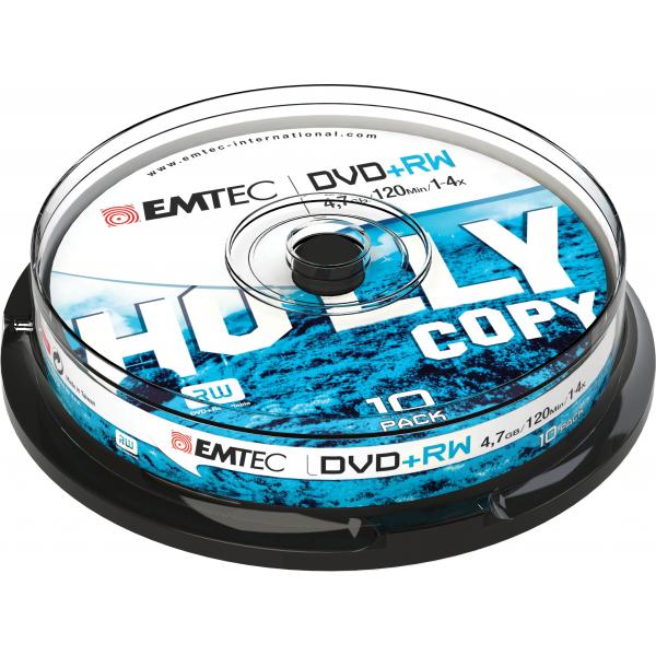 Emtec ECOVPRW47104CB DVD vergine 4,7 GB DVD+RW 10 pezzo(i) [ECOVPRW47104CB]