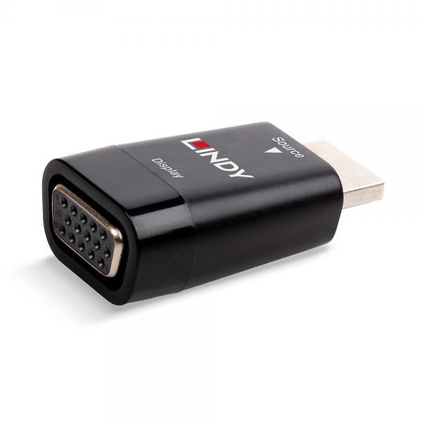 Lindy 38194 adattatore per inversione del genere dei cavi HDMI Type A (Standard) VGA Nero [LINDY38194]