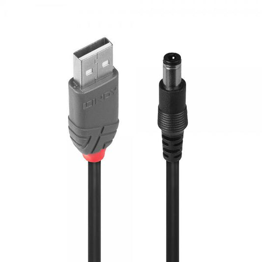 LINDY USB CABLE TO MALE - DC 5.5/2.5MM MALE [70267] 