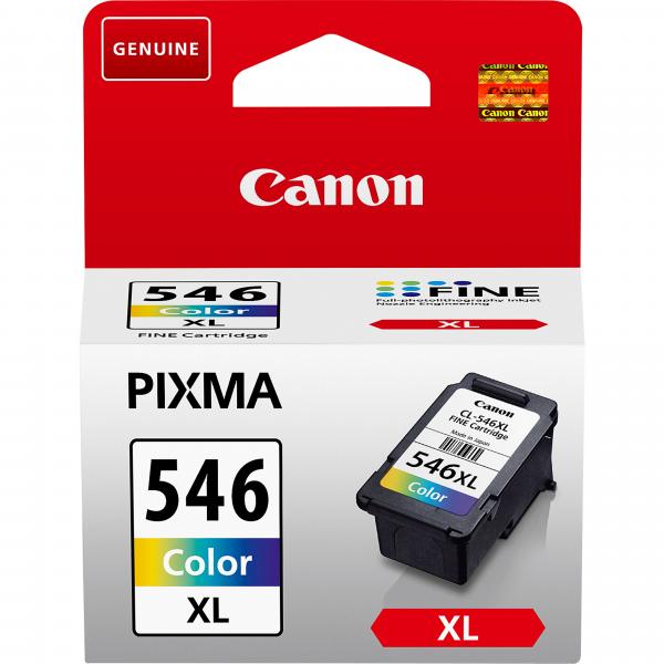 CARRITO DE TINTA CANON MULTICOLOR CL-546XL PARA IP2850 MG2950 MX495 TS [8288B001]