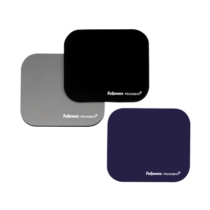 Fellowes MOUSE PAD WITH MICROBAN - SILVER [5934005]