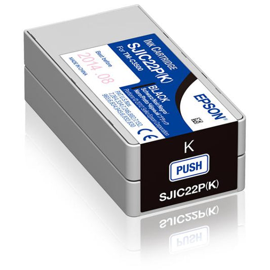 Epson SJIC22P(K): Ink cartridge for ColorWorks C3500 (Black) [C33S020601]