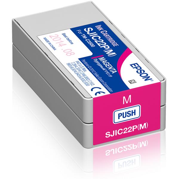 Epson SJIC22P(M): Ink cartridge for ColorWorks C3500 (Magenta) [C33S020603]