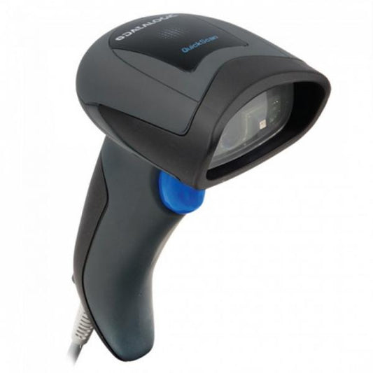 Datalogic QuickScan QD2430 Kit - Included Stand / USB Cable / Scanner - Handheld Barcode Scanner - Cable Connectivity - 1D - 2D - Black [QD2430-BKK1S]