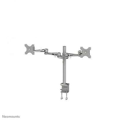 Neomounts 14-27 inch - Flatscreen Desk Mount - 2 Screens - Rotatable - Silver [FPMA-D935D]