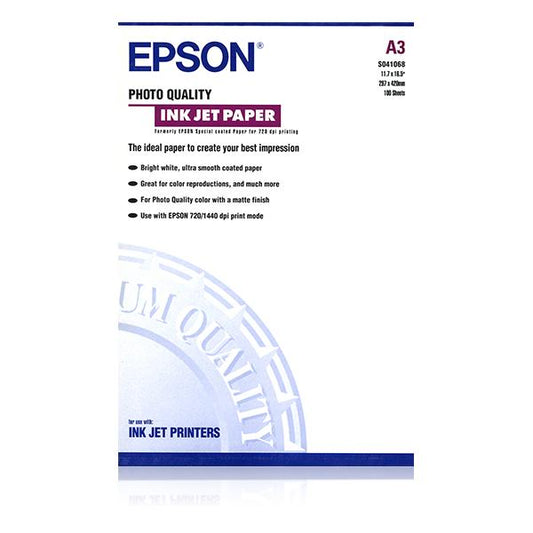 Papel especial Epson (720/1440 ppp), acabado mate [C13S041068] 