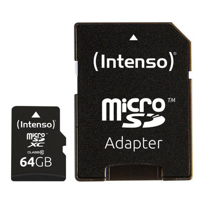 INTENSO MICRO SDHC 64GB CLASSE 10 + ADATTATORE SD [3413490]