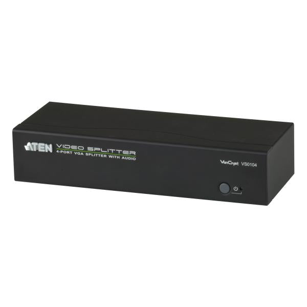 Aten 4-port VGA Splitter with Audio & RS-232 VS0104-AT-G [VS0104-AT-G]