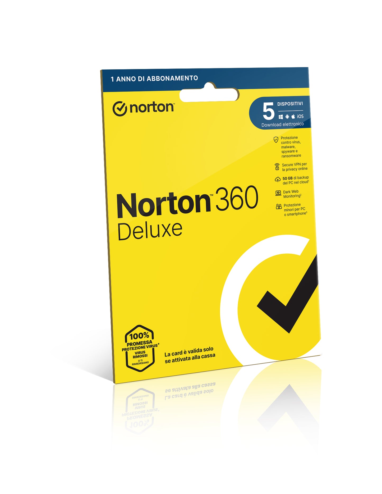 NORTON 360 DELUXE 50GB IT 1 USER 5 DEVICE 1Y OLD CODE 21397535 [21429133]