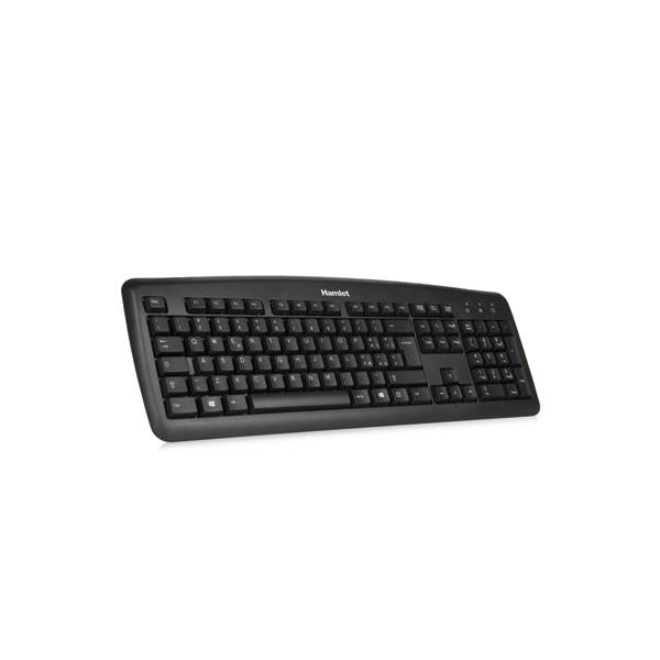 Hamlet Black Soft Touch professional Italian usb keyboard [XKKITA2]